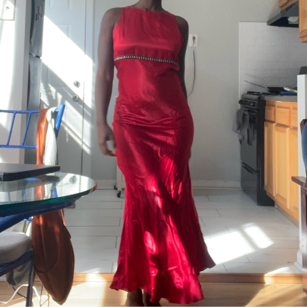 Elegant Red Evening Gown